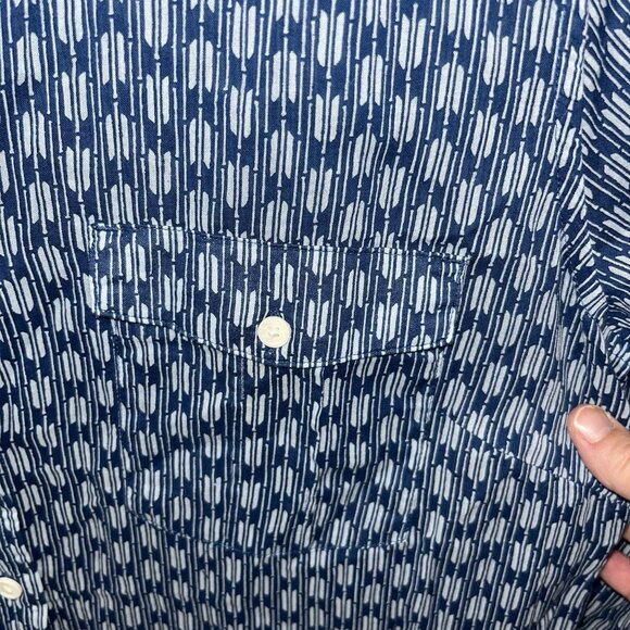 Eddie Bauer Button Up Shirt Womens Blue Long Sleeve Outdoor 100% Cotton Large - Picture 6 of 8